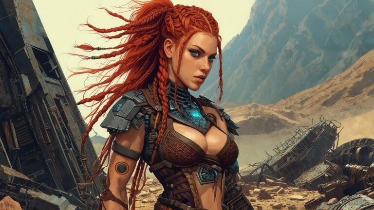 Чи побачимо мі інтерактивну Елой у майбутніх іграх? Роздуми про експеримент Sony з AI та перспективи імерсивного геймінгу Елой з Horizon збирає ресурси у постапокаліптичному світі. Дівчина-воїн, кіберпанк. Horizon Forbidden West. AI геймінг.