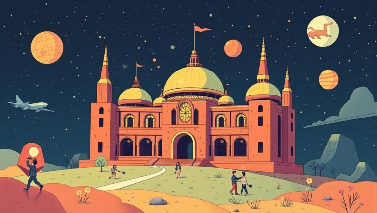 Archon: AI-Армія, що Перетворює Майбутнє Український прапор на тлі гір. Небо та сонце. Природа, пейзаж, мандри Україною.