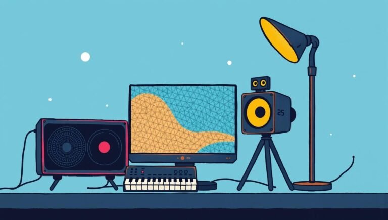 Війни ШІ-відео: Рейтинг інструментів від Pika до Sora та прогнози на 2025 рік Жінка біля компютера, робочий стіл, техніка, веб-сайт, онлайн. Комфортне робоче місце, сучасний дизайн.