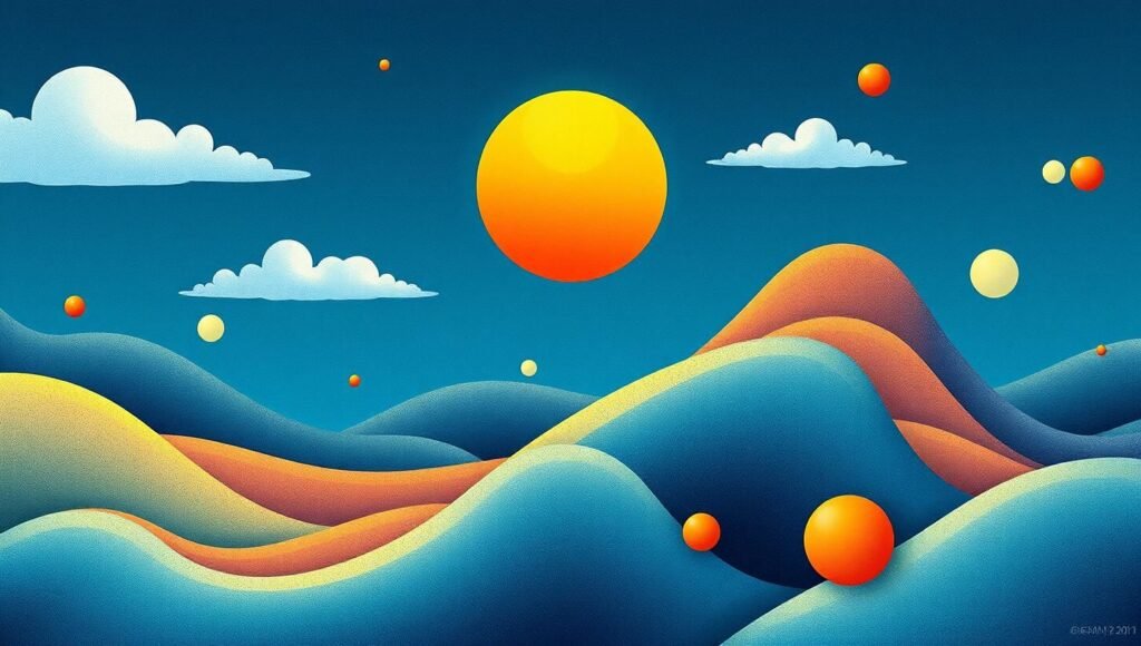 Усміхнена жінка в окулярах диригує оркестром, на сцені музиканти з інструментами, концерт. Усміхнена жінка в окулярах диригує оркестром, на сцені музиканти з інструментами, концерт.