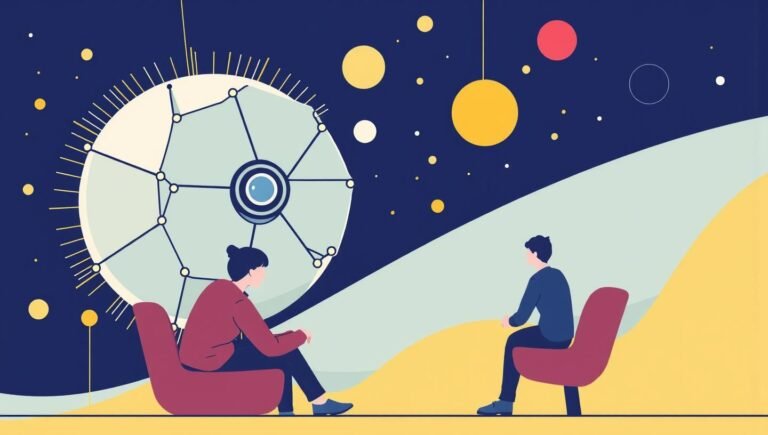 Оркестрація агентів: як перетворити AI на супер-команду Дівчина працює за ноутбуком в офісі, сонце, вікно, квіти на столі, робочий простір, фріланс, онлайн робота, бізнес.