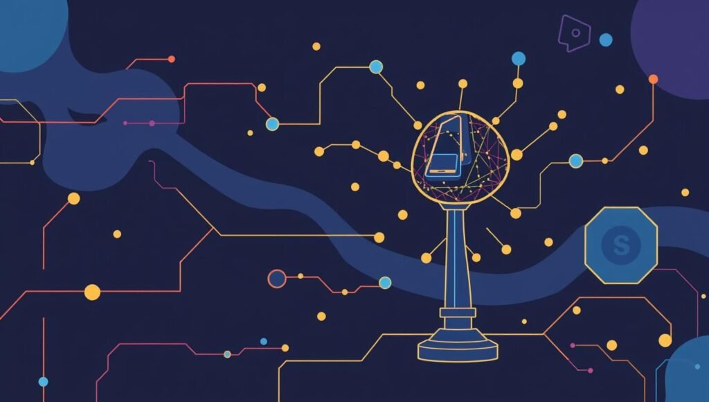 Темний фон з логотипом Емблема. Яскраві лінії, мінімалістичний дизайн. Емблема компанії. Темний фон з логотипом Емблема. Яскраві лінії, мінімалістичний дизайн. Емблема компанії.