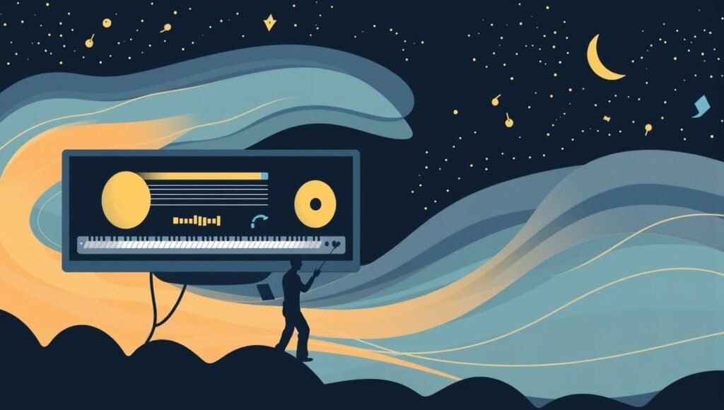 Музичний Шторм: Як ШІ перекроює авторські права та майбутнє музики ШІ для Юнікорнів | Музичний Шторм: Як ШІ перекроює авторські права та майбутнє музики