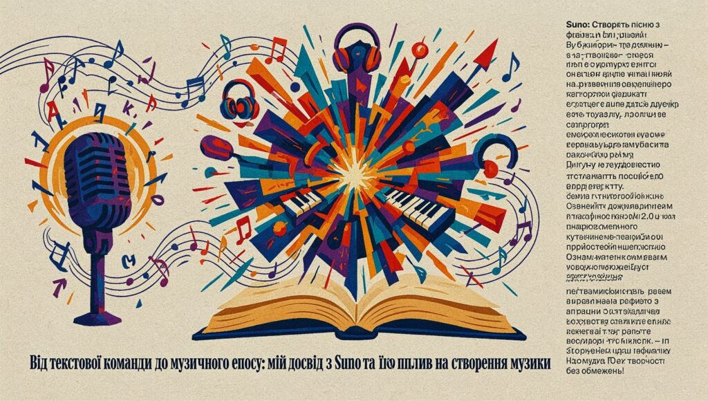 ШІ для Юнікорнів | Від текстової команди до музичного епосу: мій досвід з Suno та його вплив на створення музики
