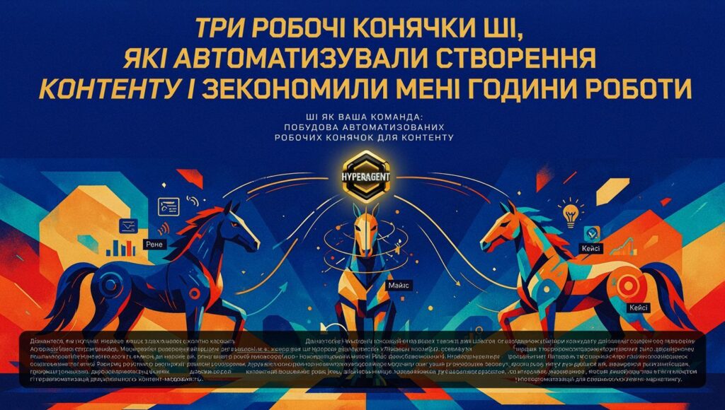 ШІ для Юнікорнів | Три "робочі конячки" ШІ, які автоматизували створення контенту і зекономили мені години роботи